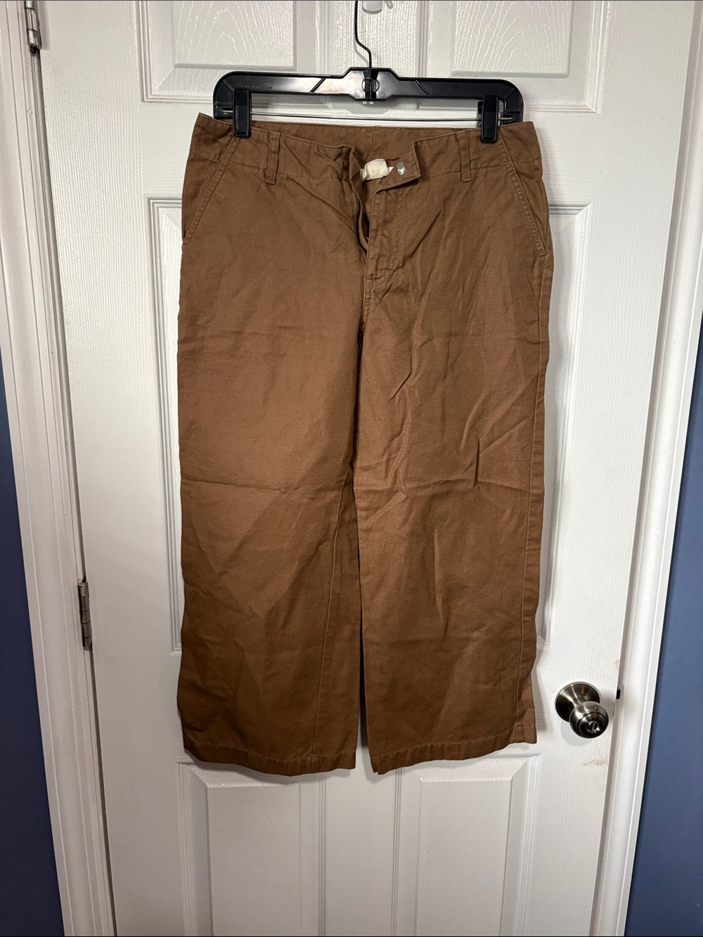 GAP Wide-Leg Capris in Brown